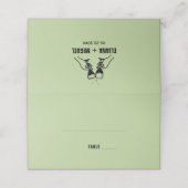 Carte De Placement mariage à main rétro moderne (Extérieur déplié)