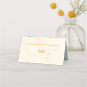 Carte De Placement Mariage au coucher de soleil orange (Devant)