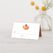 Carte De Placement Mariage automne (Devant)