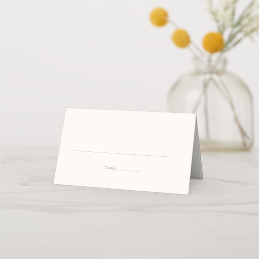 Carte De Placement Mariage aux Roses Vert Sauge (Devant)