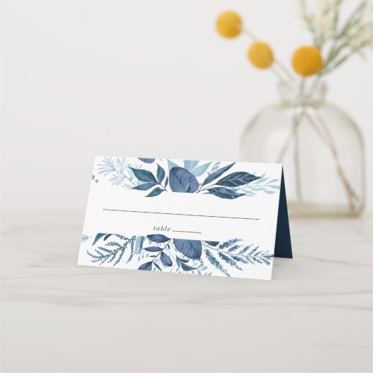 Carte De Placement Mariage Azure sauvage (Devant)