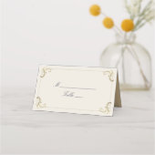 Carte De Placement Mariage baroque bleu marine (Devant)