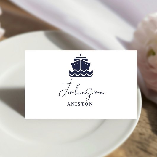 Carte De Placement Mariage bateau de croisière nautique