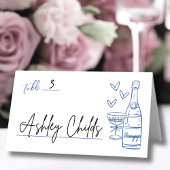 Carte De Placement Mariage blanc à main