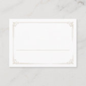 Carte De Placement Mariage Blanc Timeless (Devant)