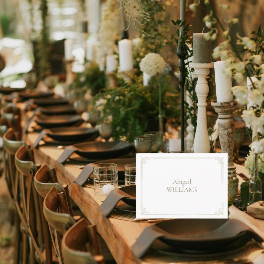 Carte De Placement Mariage Blanc Timeless