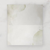 Carte De Placement Mariage blanc vintage en fleurs (Intérieur déplié)