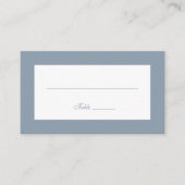 Carte De Placement Mariage bleu foncé (Devant)