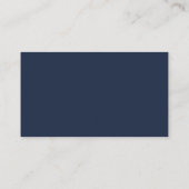 Carte De Placement Mariage bleu opulent (Dos)