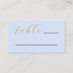 Carte De Placement Mariage bleu opulent
