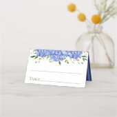 Carte De Placement Mariage Blue Hydrangeas (Devant)