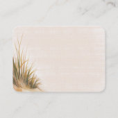 Carte De Placement Mariage Bohème Côtier Aigrette Blanche (Dos)