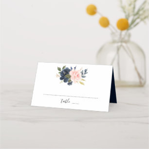Carte De Placement Mariage Boho bleu bleu bleu rose bleu marine