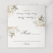 Carte De Placement Mariage Boho espagnol (Extérieur déplié)