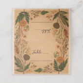Carte De Placement Mariage Boho Peach Peach Peach (Extérieur déplié)
