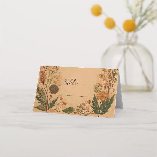 Carte De Placement Mariage Boho Peach Peach Peach (Devant)