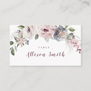 Carte De Placement Mariage boho rustique couleur rose pâle