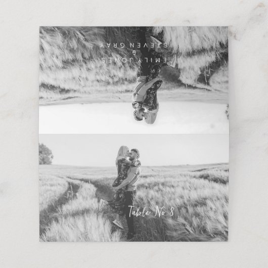 Carte De Placement Mariage Boho simple et élégant Table Aucun Carte p (Extérieur déplié)