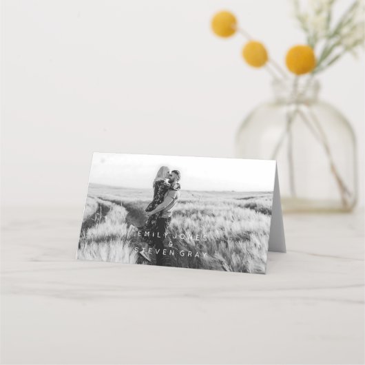 Carte De Placement Mariage Boho simple et élégant Table Aucun Carte p (Dos)
