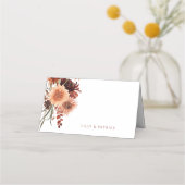 Carte De Placement Mariage Boho Terracotta (Dos)