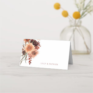 Carte De Placement Mariage Boho Terracotta