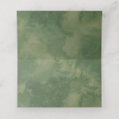 Carte De Placement Mariage botanique blanc Sage Green (Intérieur déplié)