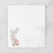 Carte De Placement Mariage botanique de l'orchidée Dusty (Extérieur déplié)
