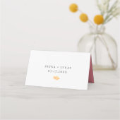 Carte De Placement Mariage botanique de Pink Island (Dos)