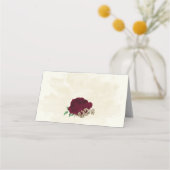 Carte De Placement Mariage botanique des fleurs de champagne de Bourg (Dos)