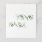 Carte De Placement Mariage botanique Eucalyptus Greenery (Extérieur déplié)