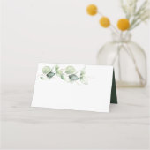 Carte De Placement Mariage botanique Eucalyptus Greenery (Dos)