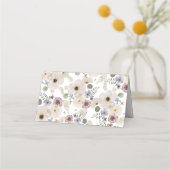 Carte De Placement Mariage botanique floral moderne (Dos)