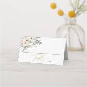 Carte De Placement Mariage botanique pâle et doux (Devant)