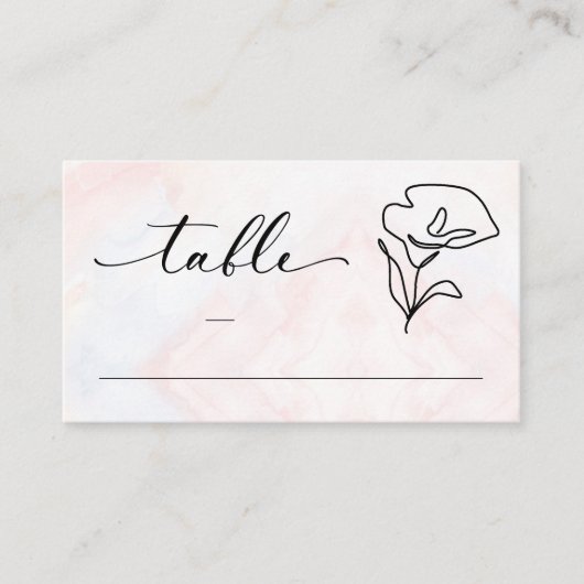 Carte De Placement Mariage botanique rustique simple (Devant)