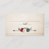 Carte De Placement Mariage campagnard de Boho Rustique Floral de la m (Devant)