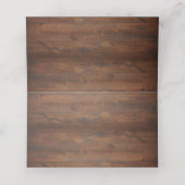 Carte De Placement Mariage campagnard de canettes de lait Rustique Vi (Intérieur déplié)