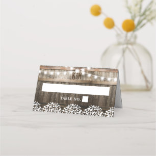 Carte De Placement Mariage campagnard rustique   Chaîne de Mariage lu