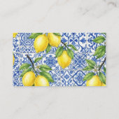 Carte De Placement Mariage Carrelage Sicilien & Citron (Dos)
