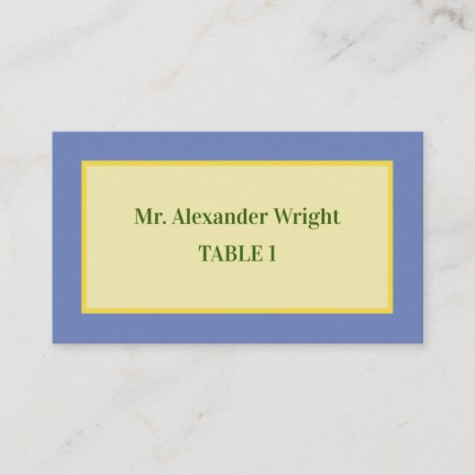 Carte De Placement Mariage Carrelage Sicilien & Citron (Devant)