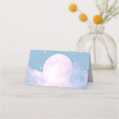 Carte De Placement Mariage céleste de rêve baigné de clair de lune (Dos)