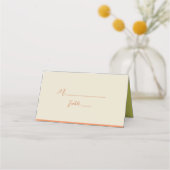 Carte De Placement Mariage Citron Orange Vert Violet (Devant)