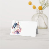 Carte De Placement Mariage classique Boho Floral (Dos)