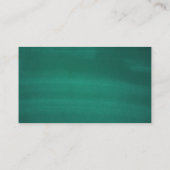 Carte De Placement Mariage classique Emerald. Vert moderne élégant (Dos)