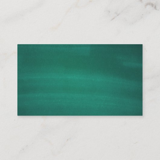 Carte De Placement Mariage classique Emerald. Vert moderne élégant (Dos)