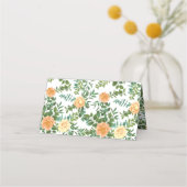 Carte De Placement Mariage classique Floral Roses (Dos)