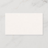Carte De Placement Mariage Classique Monogramme Simple Blanc Ivoire (Dos)