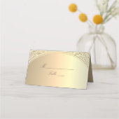 Carte De Placement Mariage Classique Or  (Devant)