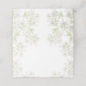 Carte De Placement Mariage Classique Rose Blanche (Extérieur déplié)