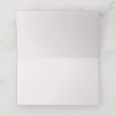 Carte De Placement Mariage Classique Rose Blanche (Intérieur déplié)