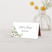 Carte De Placement Mariage d'aquarelle automne (Dos)